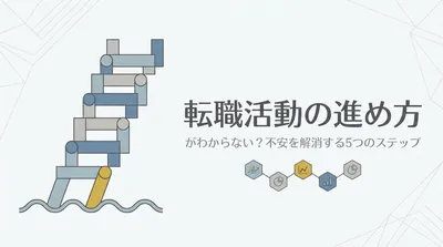 転職活動の進め方がわからない？不安を解消する5つのステップとは一体？