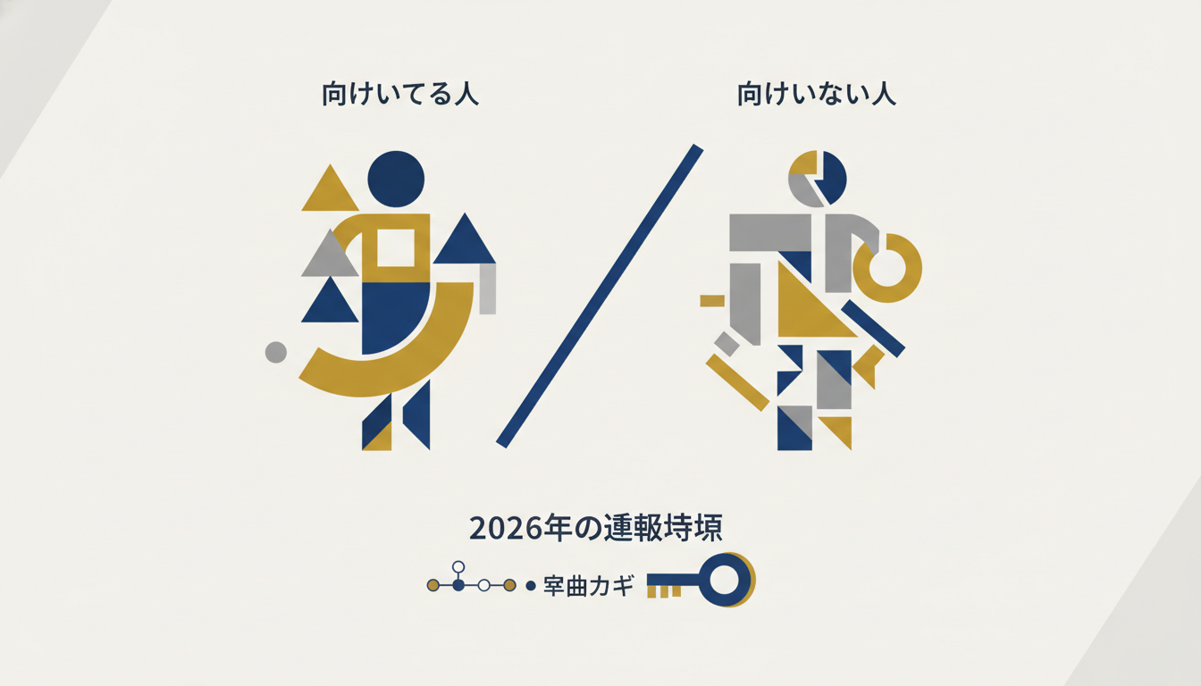 2026年の転職市場で成功のカギを握る「適性」の考え方